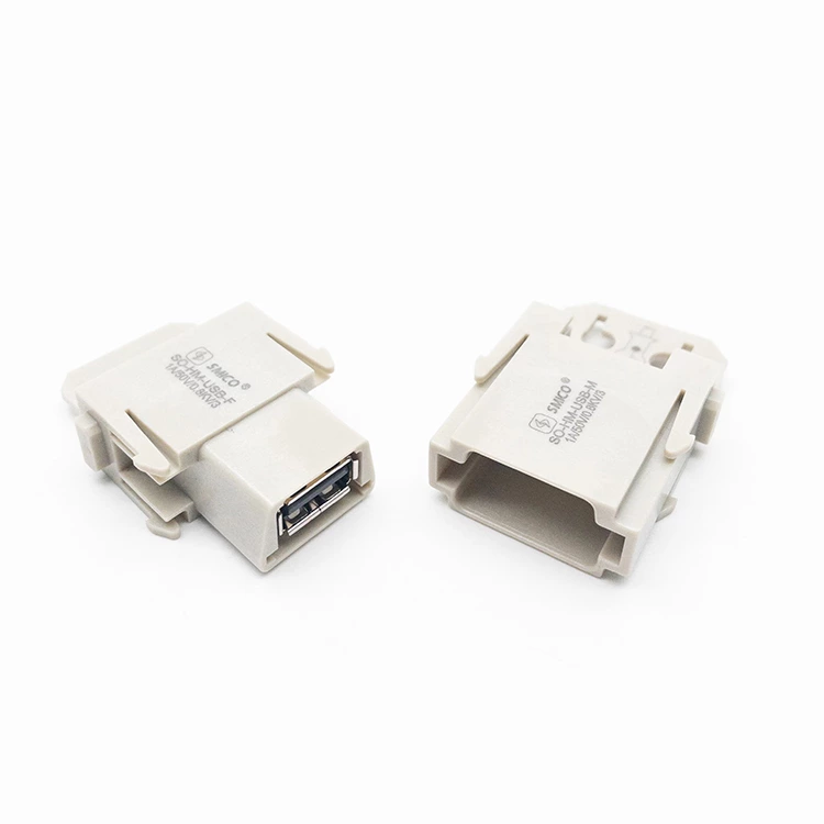 Мощный разъем HM-USB-F, модуль, мужской, с функцией смены пола 09140014701