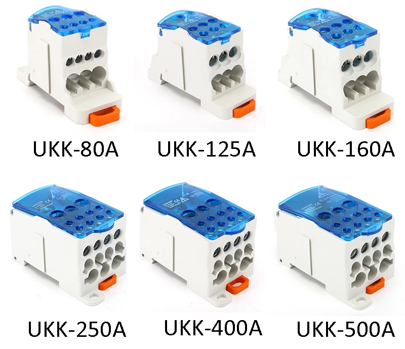 Клеммная колодка распределительной коробки UKK 400A с одним полюсом