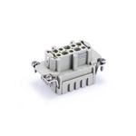Прямоугольный разъем HE-010-FC 16A 500V 09330102702 с обжимным контактом, 10-контактная розетка