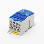 Распределительная коробка UKK 500A с латунным проводником на DIN-рейке, винтовая клеммная колодка